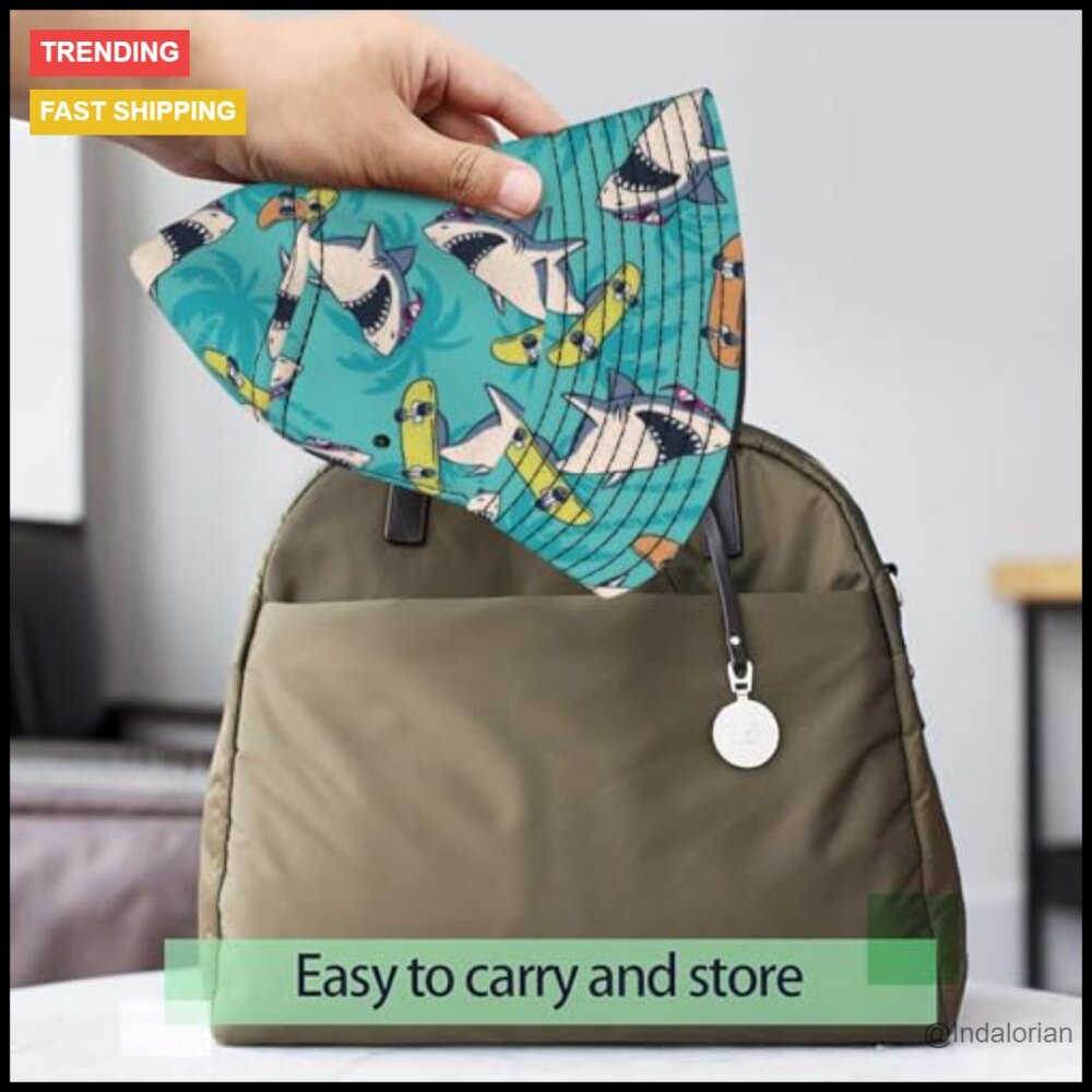 Packable Reversible Bucket Hat Sun Protection Lig… - image 5